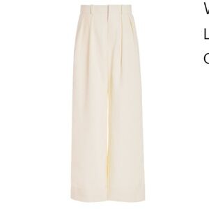 WARDROBE.NYC Cream Low-Rise Wool Trousers
